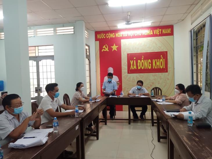 Hội đồng nhân dân xã Đồng Khởi, huyện Châu Thành: họp giao ban quý I/2022